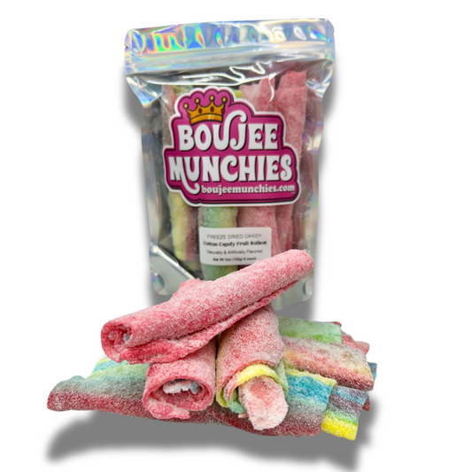 Cotton Candy Rollers | Freeze Dried Stuffed Fruit Rolls