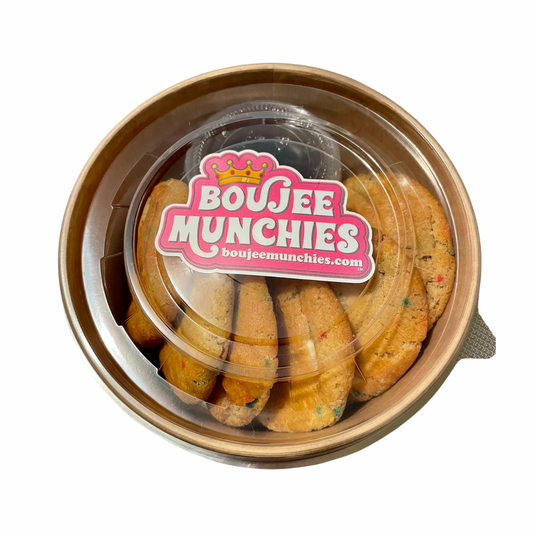 Mini Funfetti Cookie Tin | 8 Count with Dipping Sauce