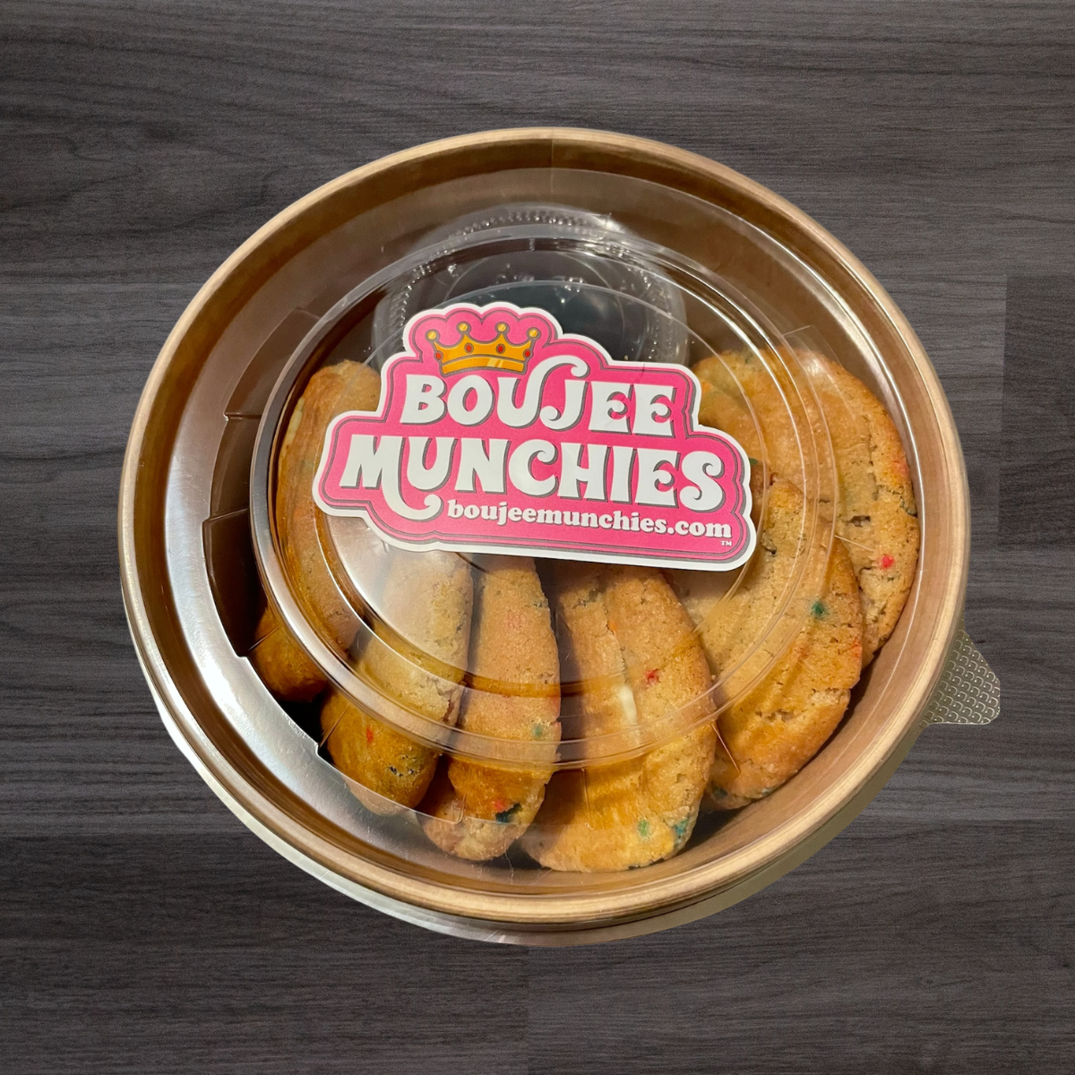 Mini Funfetti Cookie Tin | 8 Count with Dipping Sauce