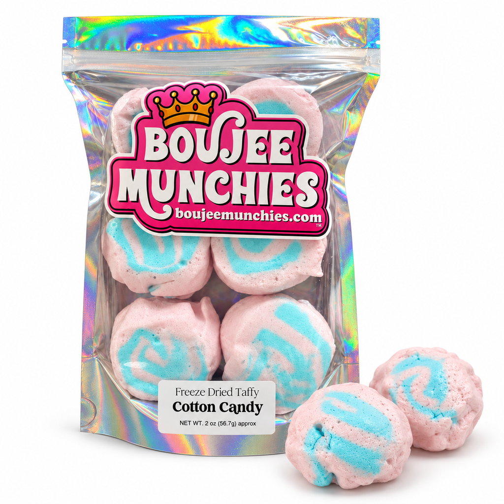 Freeze-Dried Cotton Candy Taffy | Light, Airy & Crunchy Candy