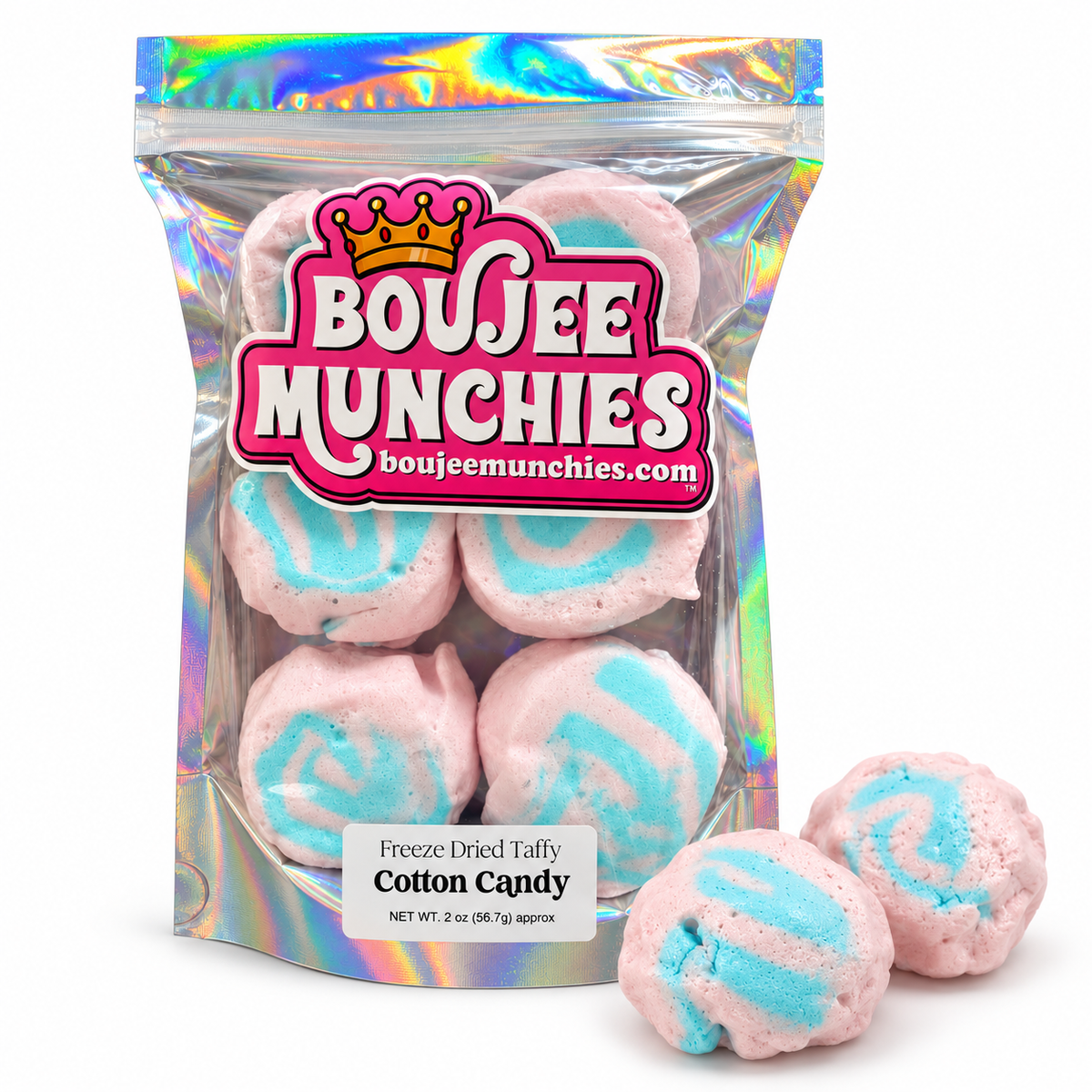 Freeze-Dried Cotton Candy Taffy | Light, Airy & Crunchy Candy