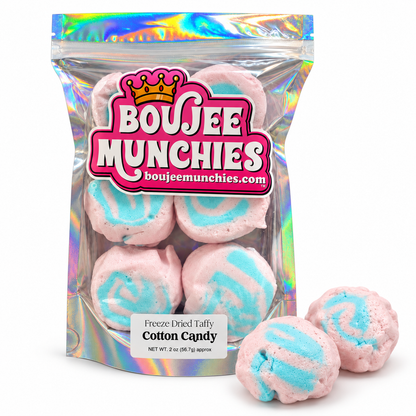 Freeze-Dried Cotton Candy Taffy | Light, Airy & Crunchy Candy
