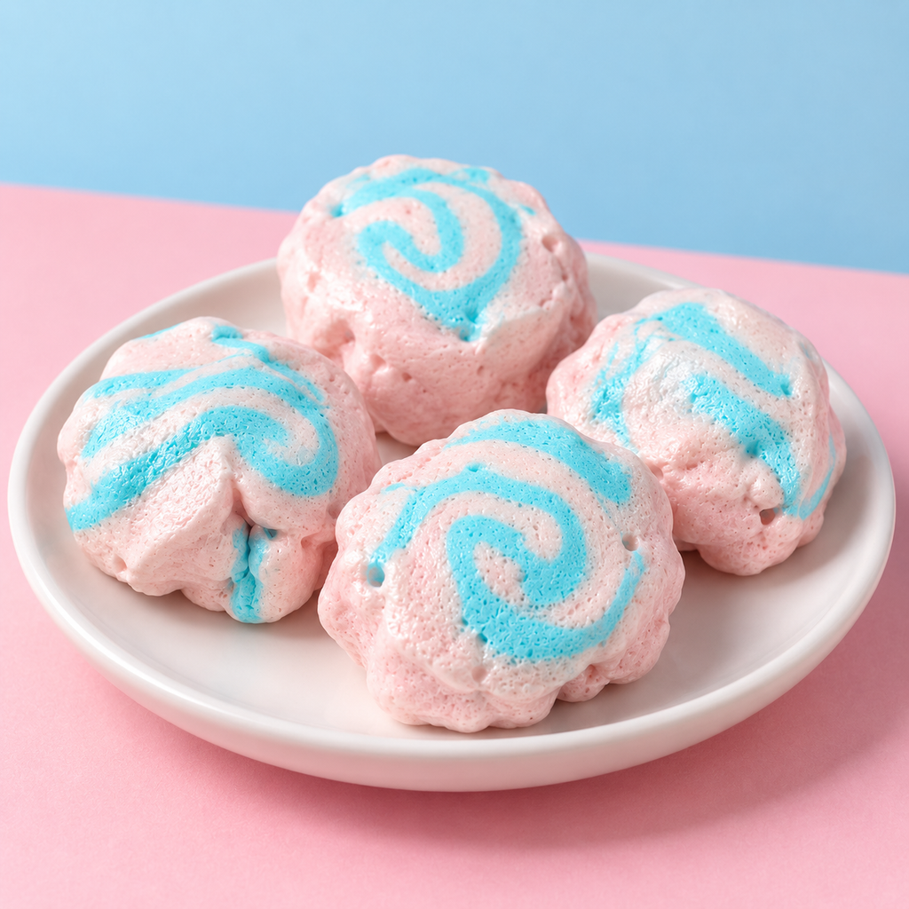Freeze-Dried Cotton Candy Taffy | Light, Airy & Crunchy Candy
