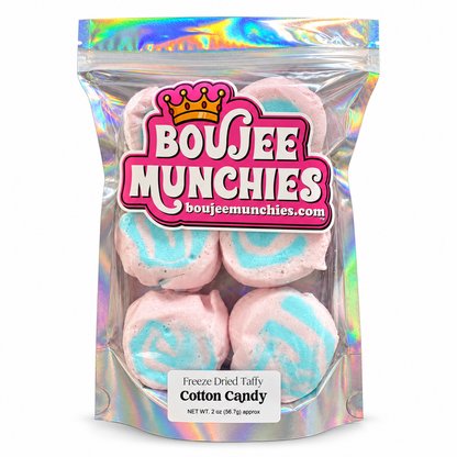Freeze-Dried Cotton Candy Taffy | Light, Airy & Crunchy Candy